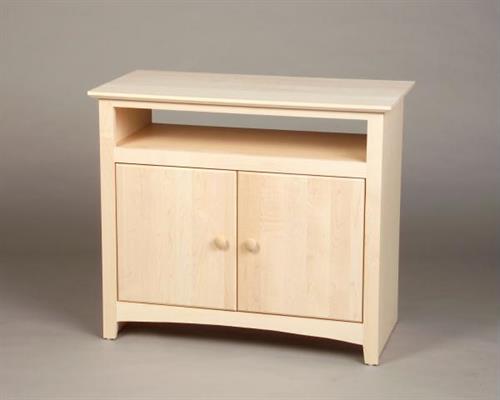 Unfinished Maple Shaker TV Stand 21502 Unfinished Maple Shaker TV Stand 21502